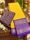 Mandana By Aab Mercerised Copper Silk Saree 